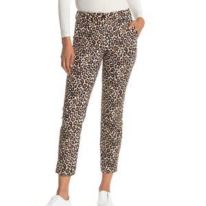 NWOT J Crew Leopard Print Snowcat Slim Pants Sz 4